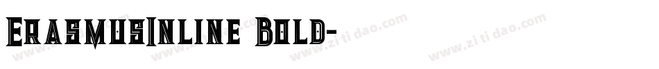 ErasmusInline Bold字体转换